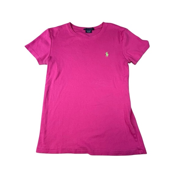 Ralph Lauren Sport Short Sleeve Shirt Cotton Women’s Size Large Pink - Picture 1 of 4